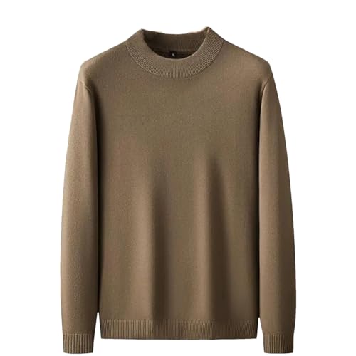 Wjnvfioo Men Fall Winter Business Turtleneck Sweater Soft Warm Thermal Cashmere Pullover Casual Mens Sweaters