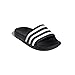 adidas unisex child Adilette Aqua Water Shoe, Core Black/White/Core Black, 1-13 Big Kid US