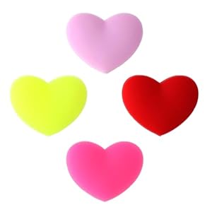 KALIONE 4 Stück Herz Tennis Vibrationsdämpfer