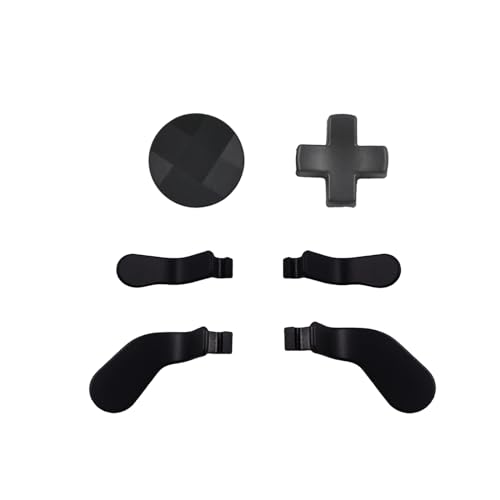 6Pcs One Elite Metal Paddles for Xbox One Elite Series 2 , Elite Series 2 Core Controller Parts, Controller Accessories for Xbox One Elite Series 1 Controller Includes 4 Paddles,2 Dpads(Black) [video game]