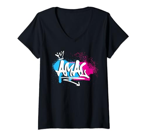 Mujer Mujer niñas Idea de regalo divertido humor nombre para Amal Camiseta Cuello V