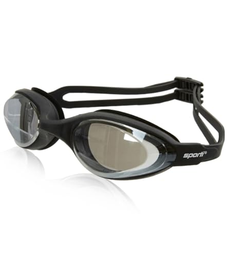 Sporti Antifog Cabo Mirrored Goggle - Silver Mirror/Smoke Lens/Black Frame
