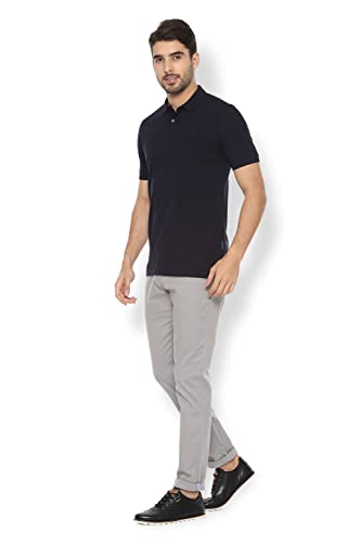 Image of Van Heusen Men's Solid Regular Fit Polo (VSKPWRGFC13267 Navy L)
