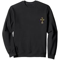 The Yellow Shine Pave Diamonds Gold Cross Sudadera