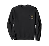 The Yellow Shine Pave Diamonds Gold Cross Sudadera