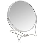Goody Two-Sided Makeup Mirror with Stand - 1X and 3X Dual Sided Magnification - Lightweight & Portable Table Top Magnifying Vanity Mirror
