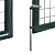 YEZIYIYFOB 10x4 FT Garden Mesh Gate Outdoor Fence Gate Metal Fencing with Posts Spike Galvanized Steel Patio Outdoor Entrance Barrier Safety Privacy Border Backyard Wall 120.5" x 49.2" Double Door