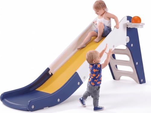 Toddler Indoor Slide, Foldable Baby Climber Playset with...