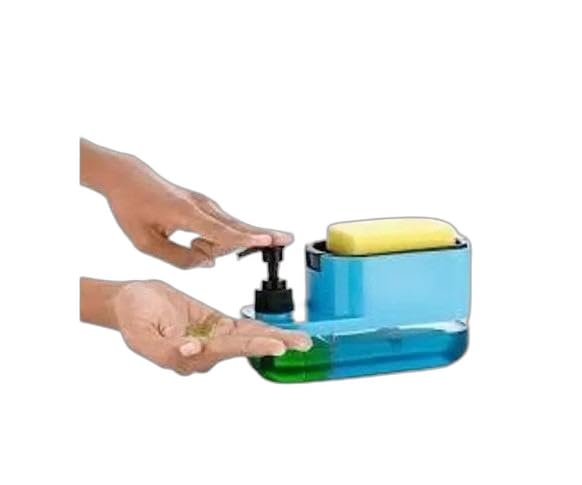 Soap Dispenser/Soap Pump Dispenser and Sponge Holder 2 in 1 Shop Dispencer,Womens First Choice Shop DISPENCER(Pack of 1)|Type -776 for Home and Kitchen