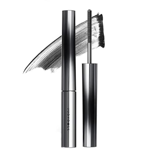 Judydoll Wimperntusche mit kleinem Stahlrohr verlängernd kräuselnd dick natürlich schnell trocknend wasserfest nicht verschmierend Make-up-Gel für große Augen (Schwarz)