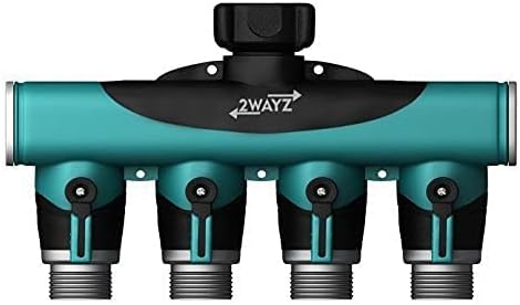 4 Way Garden Hose Splitter, Heavy Duty, Water Hose Manifold, Water Hose Splitter, 4 Way Hose Connector, Spigot Splitter, Faucet Divider Outdoor - Classic