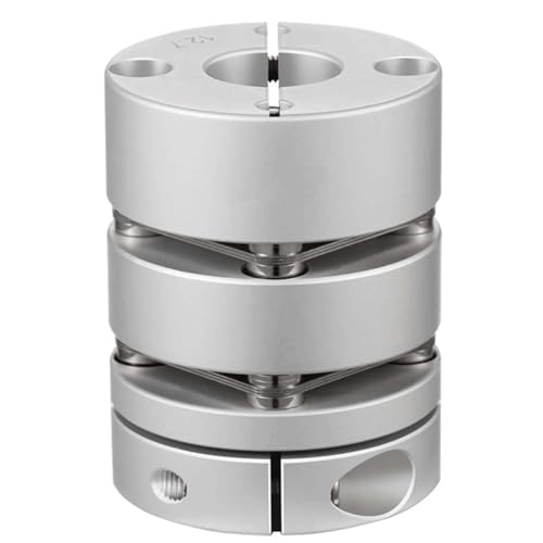 GND Flexible Shaft Coupling 6.35 to 8mm Diameter 26mm Length 35mm for Printing Machine Servo Electric Motor(6.35x8)