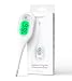 Femometer Termómetro digital rápido para adultos y niños, pantalla LCD grande con alarma de fiebre de 3 colores, resistente al agua, 10 memorias