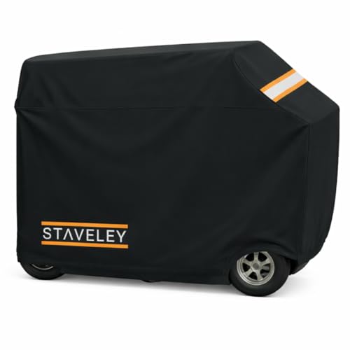 Staveley XXL Mobility Scooter Cover | Waterproof Outdoor Storage Protection for Scooters All-Season Use and Long-Lasting Material Black 190cm x 117cm x 72cm
