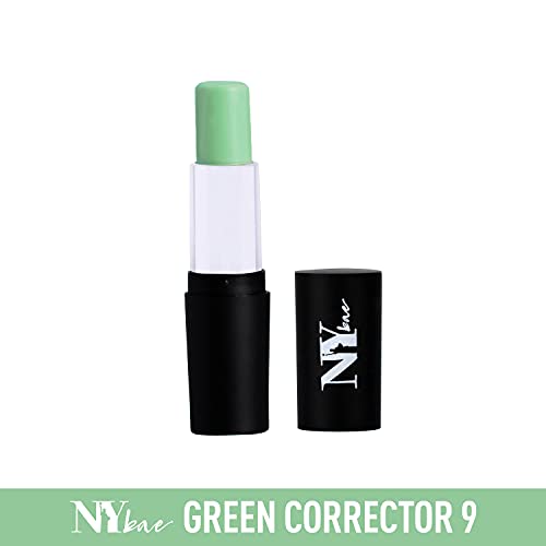 Image of NY Bae All In One Stick - Foundation Concealer Contour Color Corrector Stick | Flawless Texture, Natural Finish | For Concealing Redness - Dance with me on Ellis Island - Green Corrector 9