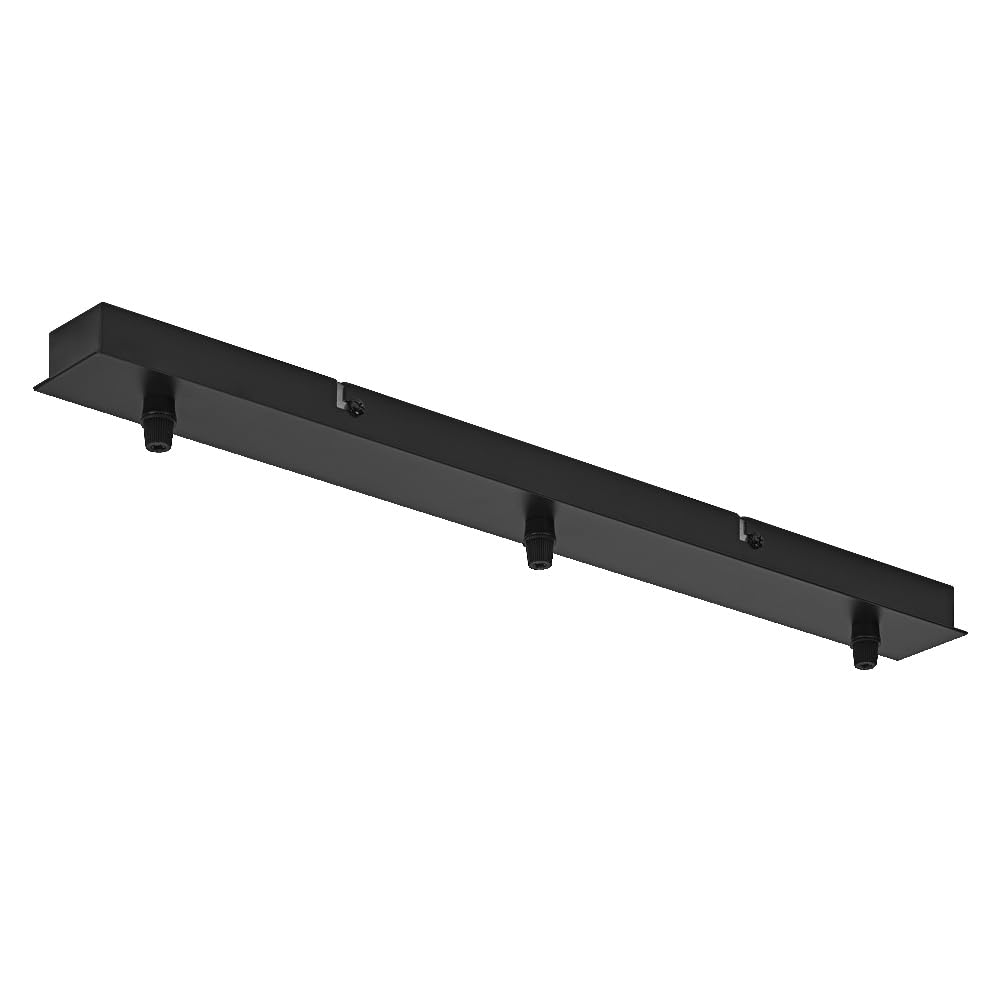 LEDVANCE Vintage 1906 Pendant Light 3X Canopy Linear, Black, Max. 3X15W Led, Linear, Simple Canopy for Ceiling Mounting, Connection of 3 Pendant Lights, Minimalist Vintage Design, Ip20