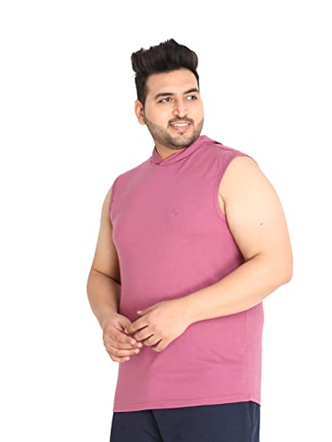 Image of CHKOKKO Men Cotton Regular Fit Tank Tops Sleeveless T-Shirt Gym Wear Vest Solid Stylish Round Neck Running Sando For Sports Workout Fitness & Casual Or Beach Wear