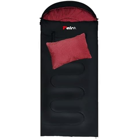 Peirhw XL Rectangular Sleeping Bag with Pillow Cover