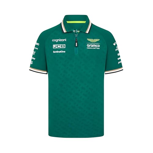 Aston Martin F1 Polo del Equipo para Hombre - Verde - Talla: XL