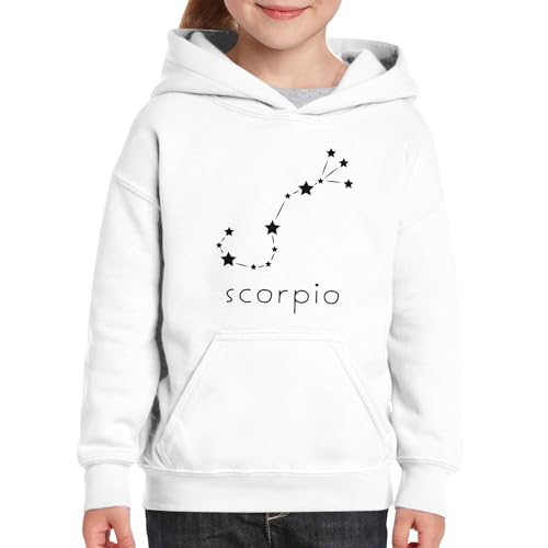 Sweat à capuche enfant Scorpio vêtement astrologie constellation