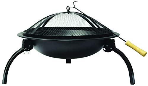 Hamble Redwood BB-CH712 Steel Fire Pit with Grill