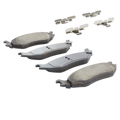 Image of QUALITY-BUILT Rear Ceramic Brake Pads, Premium 1001-0898C, Compatible with 2002-2024 Chrysler /Dodge /Ram (1500,1500 Classic,Aspen,Durango,Ram 1500,Ram 1500 Van)