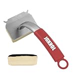 Grill Brush Bristle Free,Stainless Steel Barbeque Cleaner Robot Non Scratching Grill Cleaning Kit for Outdoor with Replaceable Heads Red