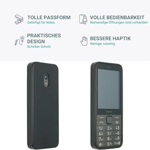 caseroxx TPU-Case in black for Nokia 235 4G (2024) / 215 4G (2024) / 220 4G (2024) - shockproof & precise fit - Image 3