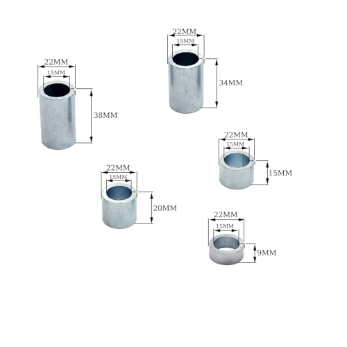 Image of 5X 15mm Axle Spacers 9mm /15mm /20mm /34mm /38mm Bushes Pit Quad Dirt Bike ATV Buggy (Pack of 2)
