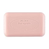 Pre de Provence Shea Butter Enriched Handmade French Soap Bar (150g) - Peony