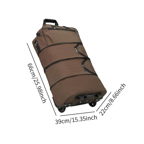 Handbag Roll Duffel Handbag Light Travel Storage on The Luggage Organizer for Luggage Organizer for Traveling Outdoors, Brown 5