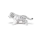 Papo -Hand-Painted - Figurine -Wild Animal Kingdom - White Tiger Cub -50048 -Collectible - for Children - Suitable for Boys and Girls- from 3 Years Old