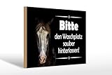 [VIELSEITIG EINSETZBAR] Größe 20x30cm, rechteckig, mit rückseitig eingelassenem Aufhänger. Ideal zum Aufhängen in der Küche, Büro, Wohnzimmer, WC oder als Statement zum Hinstellen auf das Sideboard, Tisch, Schrank, Garderobe, Kommode, Fensterbank.