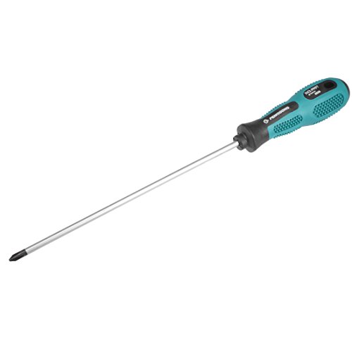 Image of uxcell #1 Phillips Screwdriver 8 Inch Round Shaft Non Slip Comfortable Handle