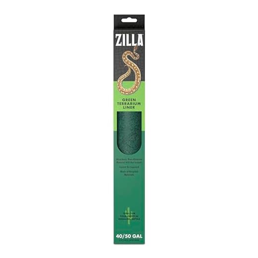 Zilla Reptile Terrarium Floor Liners Green 30BR/40BR/50/65 Gallon, 17.25" x 35.25"