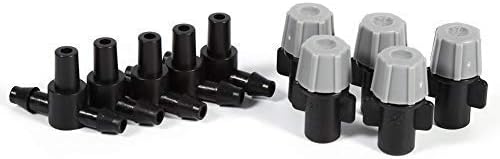 Miniatura 7 de Boquilla de nebulización de plástico, juntas en T para riego por nebulización, sistema de enfriamiento de flores, riego de jardín en casa, 20