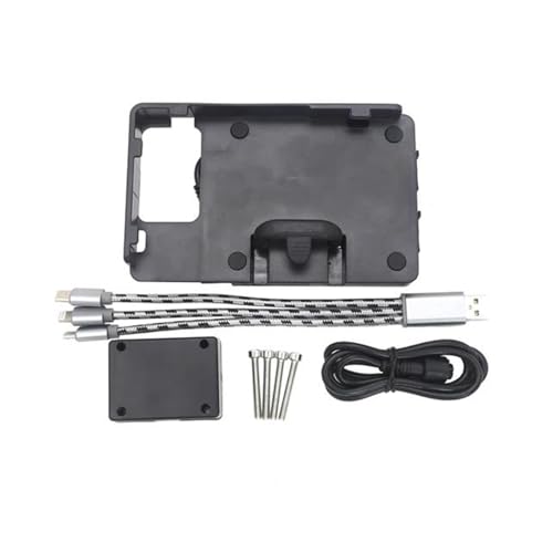 ZWBHNB Motorcycle Mobile Phone Holder GPS Navigation Plate Bracket Kit For H&onda For Forza 750 For Forza750 For FORZA 750 NSS750 Phone Mount Navigation Bracket(Black 3)