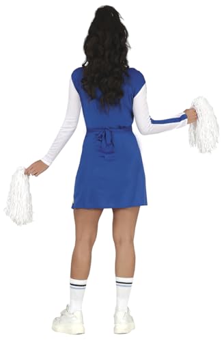 FIESTAS GUIRCA | Cheerleader Kostüm für Erwachsene (38-40/M) - Cheerleader Kleid - Sport Kostüme für Halloween, Karneval und Kostümpartys - Ideal für Erwachsene - Blau und Weiß FIESTAS GUIRCA | Cheerleader Kostüm für Erwachsene (38-40/M) - Cheerleader Kleid - Sport Kostüme für Halloween, Karneval und Kostümpartys - Ideal für Erwachsene - Blau und Weiß