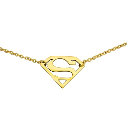 Image of Tapp Collections Stainless Steel Superhero Pendant Necklace