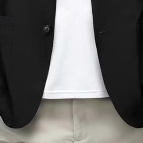 Blazer hombre DGHM-JLMY elegante slim fit negro miniatura 5