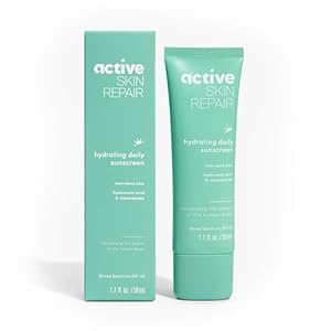 Active Skin Repair SPF 50 EWG-Certified Hydrating Daily Sunscreen and Face Moisturizer, Non-Nano Zinc, Non-Toxic Broad Spectrum Protection Hydrating Mineral Facial Sunscreen, 1.7 fl. oz.