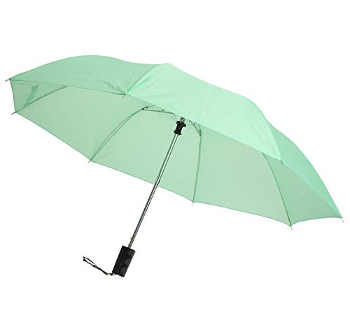 Regenschirm Automatik Taschenschirm 92x52cm Stabil Windfest Herren Damen Kind Farbe grün Cover