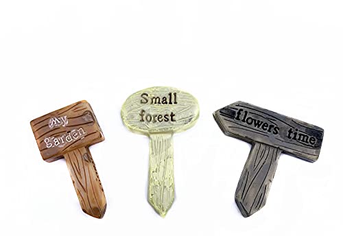 Couoc Miniature Fairy Garden Decor Resin Accessor,Dollhouse Accessories Rockery And Fake Stone Landscaping Ornaments Accessory Succulent Flower Pot Decoration Outdoor Statues (Arrow Indication) #TOP20