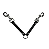 SparkDog 首輪 HotDawg 犬小屋 ファン ハンギング ユーティリティストラップ スイベルスナップ付き Ryobi P3320 BioThane ファンハンガー 犬用クレート用 バケットホルダー ユーティリティストラップ 米国製 (スナップブラック)