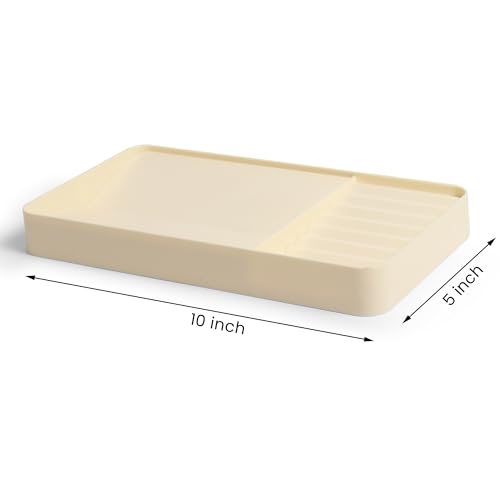 Image of GadgetBite Desk Organiser Office Table Tray for Home Office Organizer Polyvinyl Chloride Desktop Tray for Office Home Stationery Pen Pencil Coins Notes Specs Earphone Cable Cord Gadget Accessories