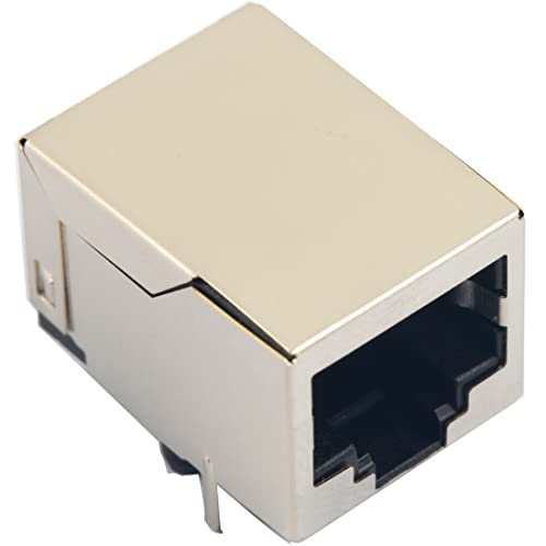 whiteeeen 10 pcs RJ45 Socket 8P8C PCB Ethernet Jacks miniatura 4