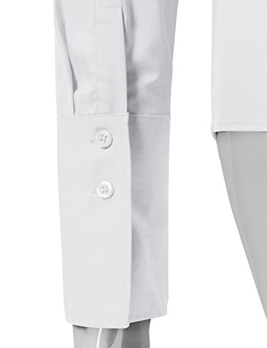 EZEN Womens Long Sleeve Shirts White Large