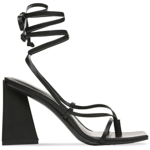 Bar III Womens Auroraap Faux Leather Cone Heel Pumps Black 6 Medium (B,M)3