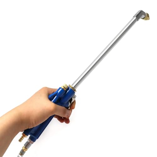 Image of QWORK Air Blow Gun Pneumatic Engine Cleaning Gun with 4Ft Hose, Cleaning Degreaser Sprayer Tool