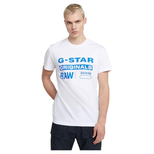 G-Star Homme T-Shirt Originals, Blanc (white D25969-C506-110), L